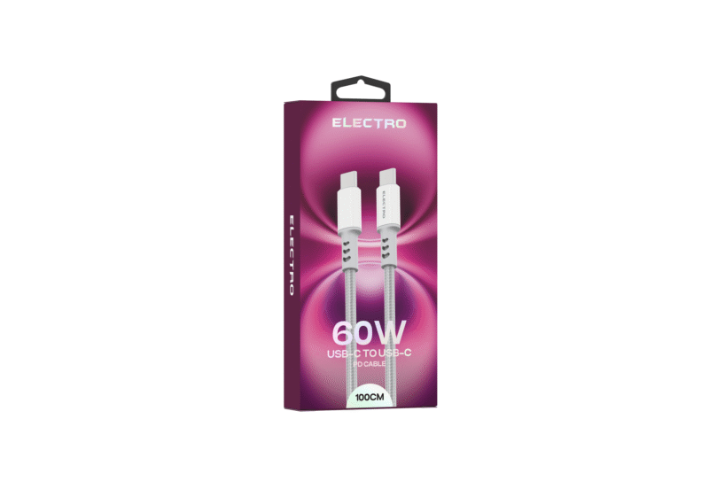 ELECTRO 60 W Type-C to Type-C (1M) Charging Cable